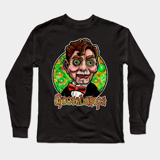 Goosebumps Slappy Long Sleeve T-Shirt by Inking Imp